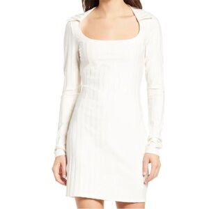 NWT Reformation Vittoria Cream Long Sleeve Dress XL